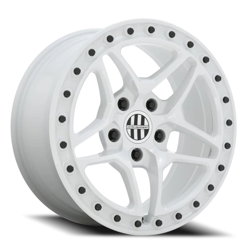 Victor Equipment Berg WH 18x8 +10 5x130mm 71.6mm Gloss White Black Bolts