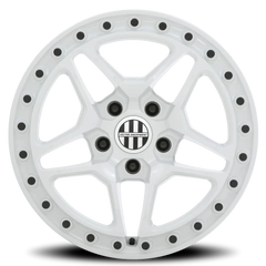 Victor Equipment Berg WH 18x8 +10 5x130mm 71.6mm Gloss White Black Bolts