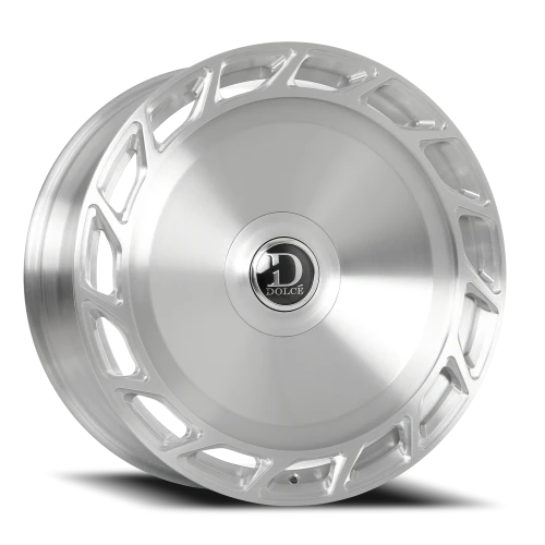 Dolce Luxury Bigboy BRSH 24x10 +25 6x135mm 87.1mm Brushed Silver Clear Coat