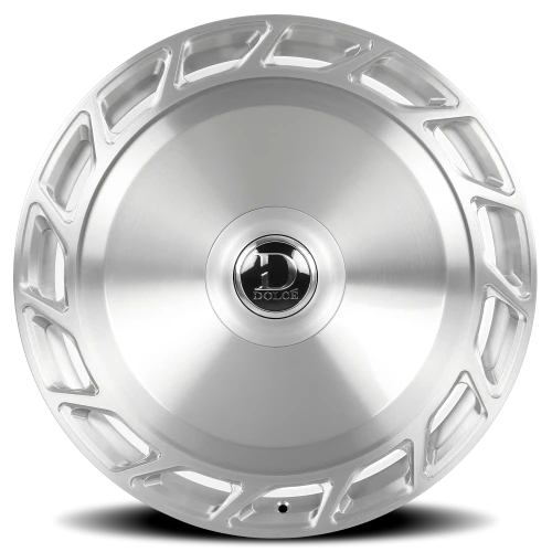 Dolce Luxury Bigboy BRSH 24x10 +25 6x135mm 87.1mm Brushed Silver Clear Coat