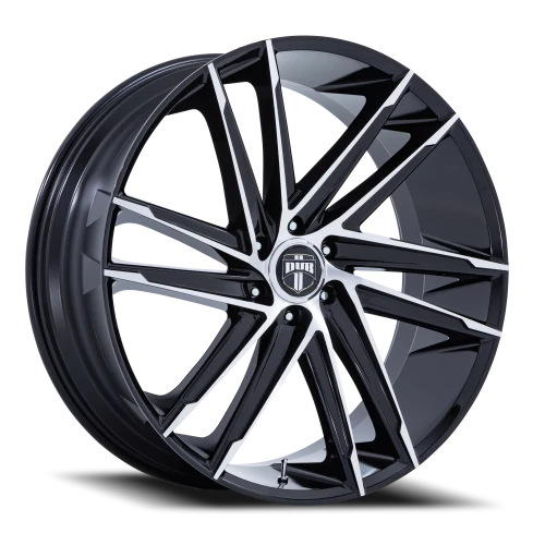 DUB Blaze DC275BD 24x10 +25 6x139.7mm 106.1mm Gloss Black Machined Face