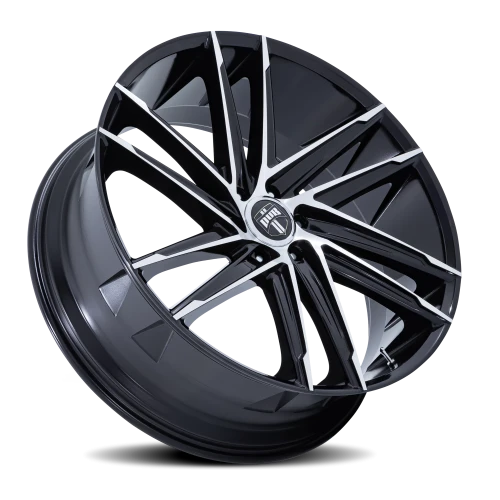 DUB Blaze DC275BD 26x10 +25 6x139.7mm 106.1mm Gloss Black Machined Face