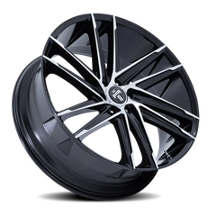 DUB Blaze DC275BD 26x10 +30 6x135mm 87.1mm Gloss Black Machined Face