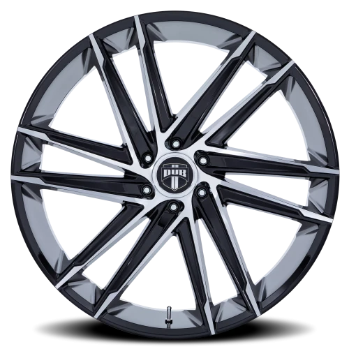 DUB Blaze DC275BD 24x10 +25 6x139.7mm 106.1mm Gloss Black Machined Face