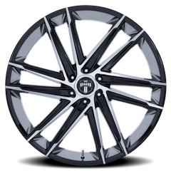 DUB Blaze DC275BD 26x10 +30 6x135mm 87.1mm Gloss Black Machined Face