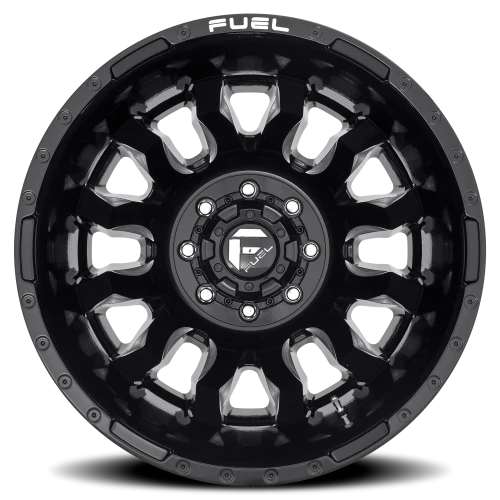 Fuel Blitz Dually D675 20x8.25 -202 8x200mm 142mm Gloss Black