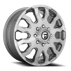Fuel Blitz Dually D693 20x8.25 +105 8x200mm 142mm Brushed Gunmetal Tinted Clear