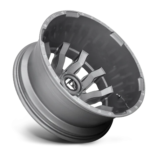 Fuel Blitz Dually D693 20x8.25 -227 8x170mm 125.1mm Brushed Gunmetal Tinted Clear