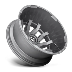 Fuel Blitz Dually D693 20x8.25 -246 8x165.1mm 117mm Brushed Gunmetal Tinted Clear