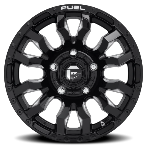 Fuel Blitz D673 20x9 +20 5x150mm 110.1mm Gloss Black Milled