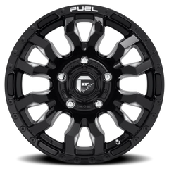 Fuel Blitz D673 17x9 +1 5x127mm 71.5mm Gloss Black Milled
