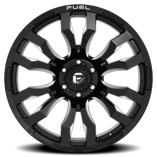 Fuel Blitz D673 18x9 +1 6x139.7mm 106.1mm Gloss Black Milled