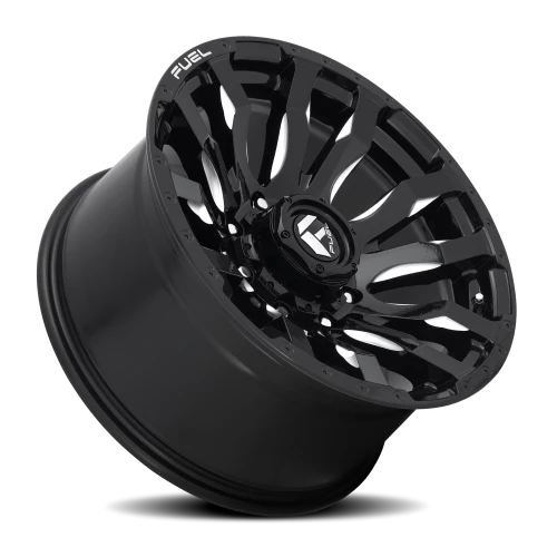 Fuel Blitz D673 17x9 +1 8x180mm 124.2mm Gloss Black Milled
