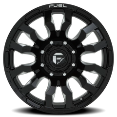 Fuel Blitz D673 18x9 +20 8x180mm 124.2mm Gloss Black Milled
