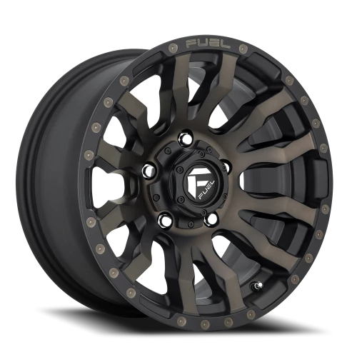 Fuel Blitz D674 18x9 -12 5x127mm 71.5mm Matte Black Double Dark Tint