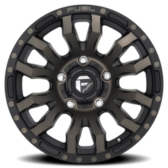 Fuel Blitz D674 20x9 +20 5x150mm 110.1mm Matte Black Double Dark Tint