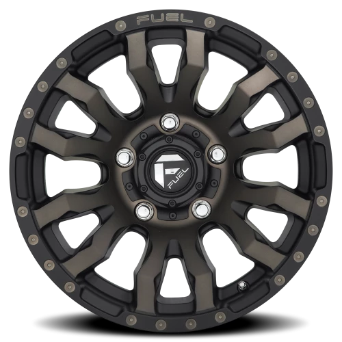 Fuel Blitz D674 20x10 -18 5x139.7mm 78.1mm Matte Black Double Dark Tint