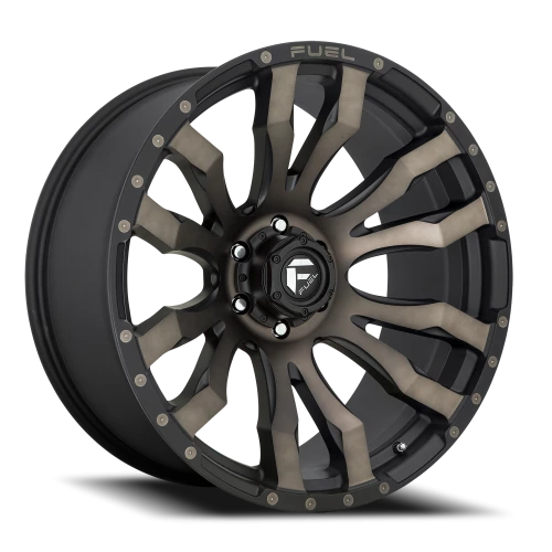 Fuel Blitz D674 18x9 +20 6x139.7mm 106.1mm Matte Black Double Dark Tint