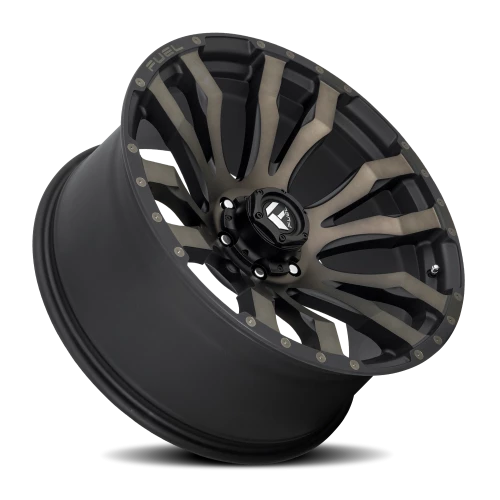 Fuel Blitz D674 17x9 +1 6x135mm 87.1mm Matte Black Double Dark Tint