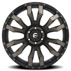 Fuel Blitz D674 20x9 +1 6x135mm 87.1mm Matte Black Double Dark Tint