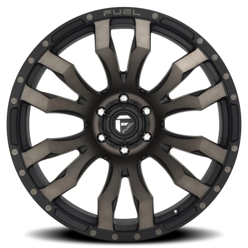 Fuel Blitz D674 17x9 +1 6x139.7mm 106.1mm Matte Black Double Dark Tint