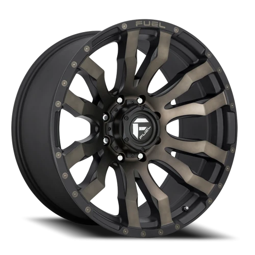 Fuel Blitz D674 20x10 -18 8x180mm 124.2mm Matte Black Double Dark Tint