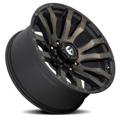 Fuel Blitz D674 22x10 -18 8x165.1mm 125.1mm Matte Black Double Dark Tint