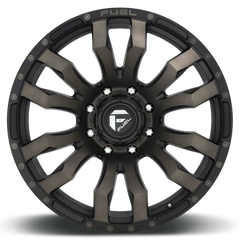 Fuel Blitz D674 18x9 -12 8x170mm 125.1mm Matte Black Double Dark Tint