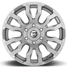 Fuel Blitz D693 20x9 +1 8x180mm 124.2mm Brushed Gunmetal Tinted Clear
