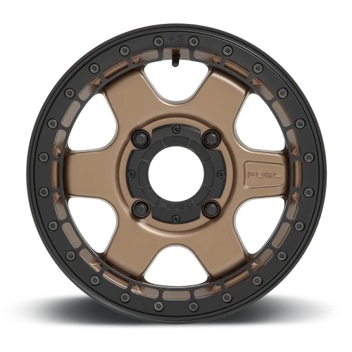 Fuel Block Beadlock UTV D924 15x6 +38 4x156mm 132mm Matte Bronze Black Ring