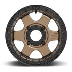 Fuel Block Beadlock UTV D924 15x6 +38 4x137mm 110.2mm Matte Bronze Black Ring