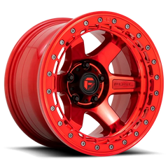 Fuel Block Beadlock D123 17x9 -15 6x135mm 87.1mm Candy Red Candy Red Ring
