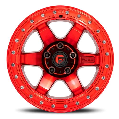 Fuel Block Beadlock D123 17x8.5 +0 6x139.7mm 106.1mm Candy Red Candy Red Ring