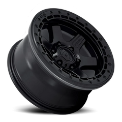 Fuel Block Beadlock D122 17x8.5 +0 6x139.7mm 106.1mm Matte Black Matte Black Ring