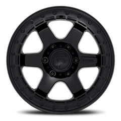 Fuel Block Beadlock D122 17x9 -15 6x139.7mm 106.1mm Matte Black Matte Black Ring