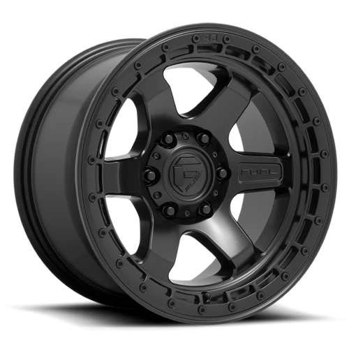 Fuel Block D750 18x9 +20 6x139.7mm 106.1mm Matte Black Black Ring