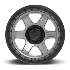 Fuel Block D752 17x9 -12 6x139.7mm 106.1mm Matte Gunmetal Black Ring