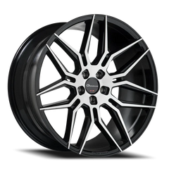 24" Giovanna Bogota MB Gloss Black Machined Face Wheel & Tire Package | 305/35R24 Lexani LX-Thirty Tires | Fits Mercedes G-Wagon
