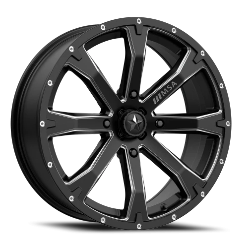 MSA Bounty M42 14x7 +10 4x156mm 132mm Satin Black Milled