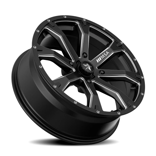 MSA Bounty M42 15x7 +10 4x156mm 132mm Satin Black Milled