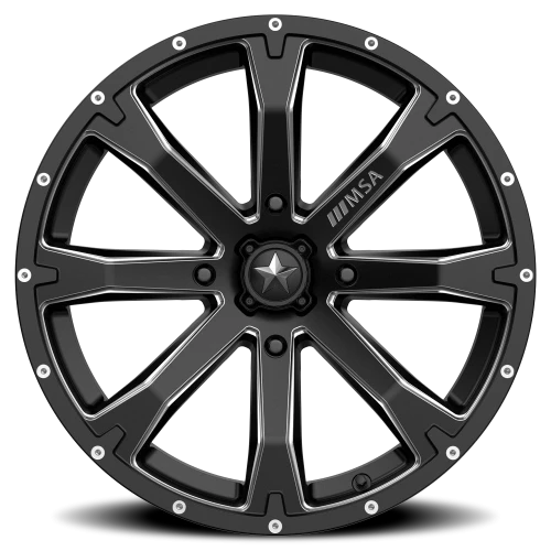 MSA Bounty M42 14x7 +10 4x137mm 112mm Satin Black Milled