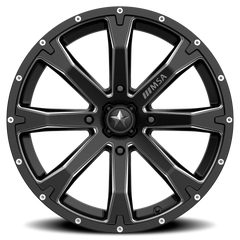 MSA Bounty M42 15x7 +10 4x110mm 86mm Satin Black Milled