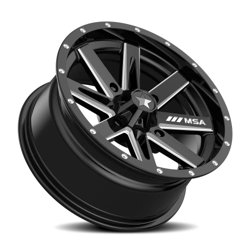 MSA Boxer M41 15x7 +10 4x137mm 112mm Gloss Black Milled