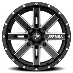 MSA Boxer M41 14x7 +10 4x110mm 86mm Gloss Black Milled