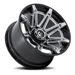 Fuel Brawl FC401PB 24x12 -44 6x135mm 87.1mm Chrome  Gloss Black Lip