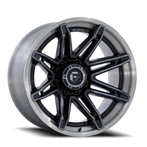 Fuel Brawl FC401BT 22x12 -44 6x139.7mm 106.1mm Gloss Black Brushed Dark Tint