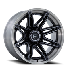 Fuel Brawl FC401BT 22x10 -18 8x165.1mm 125.1mm Gloss Black Brushed Dark Tint