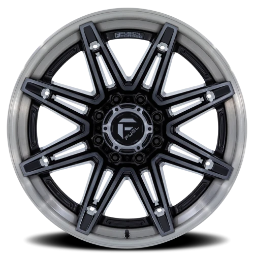 Fuel Brawl FC401BT 22x12 -44 8x170mm 125.1mm Gloss Black Brushed Dark Tint