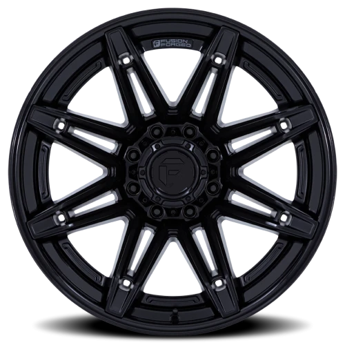 Fuel Brawl FC401MX 24x12 -44 6x135mm 87.1mm Matte Black Gloss Black Lip