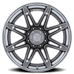 Fuel Brawl FC401AP 24x12 -44 8x165.1mm 125.1mm Platinum Chrome Lip